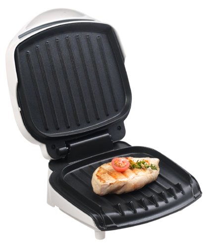 George Foreman GR10ABWI Champ Grill with Bun Warmer, Indigo