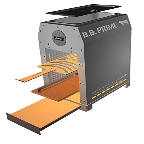 B.B. Prime Salamander Broiler Bundle by JJGeorge, 1500 Degree Broiler, Steak Searing Machine, Cook High End Steaks at Home, Infrared Broiler