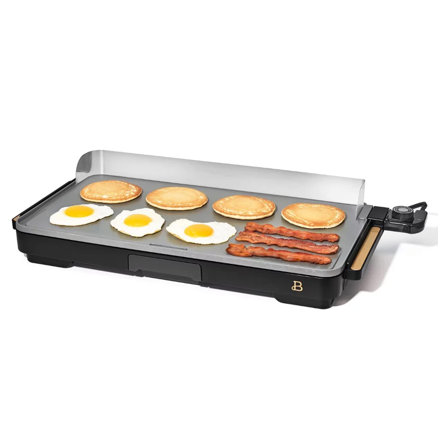 Beautiful 12" x 22" Extra Large Griddle, by Drew Barrymore (Black Sesame)