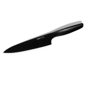 hast chef knife-8 inch-professional kitchen knife-ultra sharp-powder steel-high performance-lightweight-sleek design-ergonomic handle-minimalist kitchen decor (titanium black)
