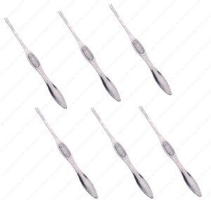 stainless steel seafood lobster/crab picker fork, 8 inches (long), set of 6 picks/forks