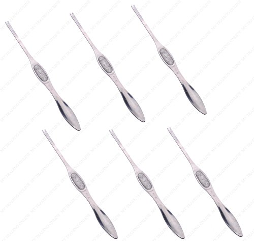 Stainless Steel Seafood Lobster/Crab Picker Fork, 8 Inches (Long), Set of 6 Picks/Forks