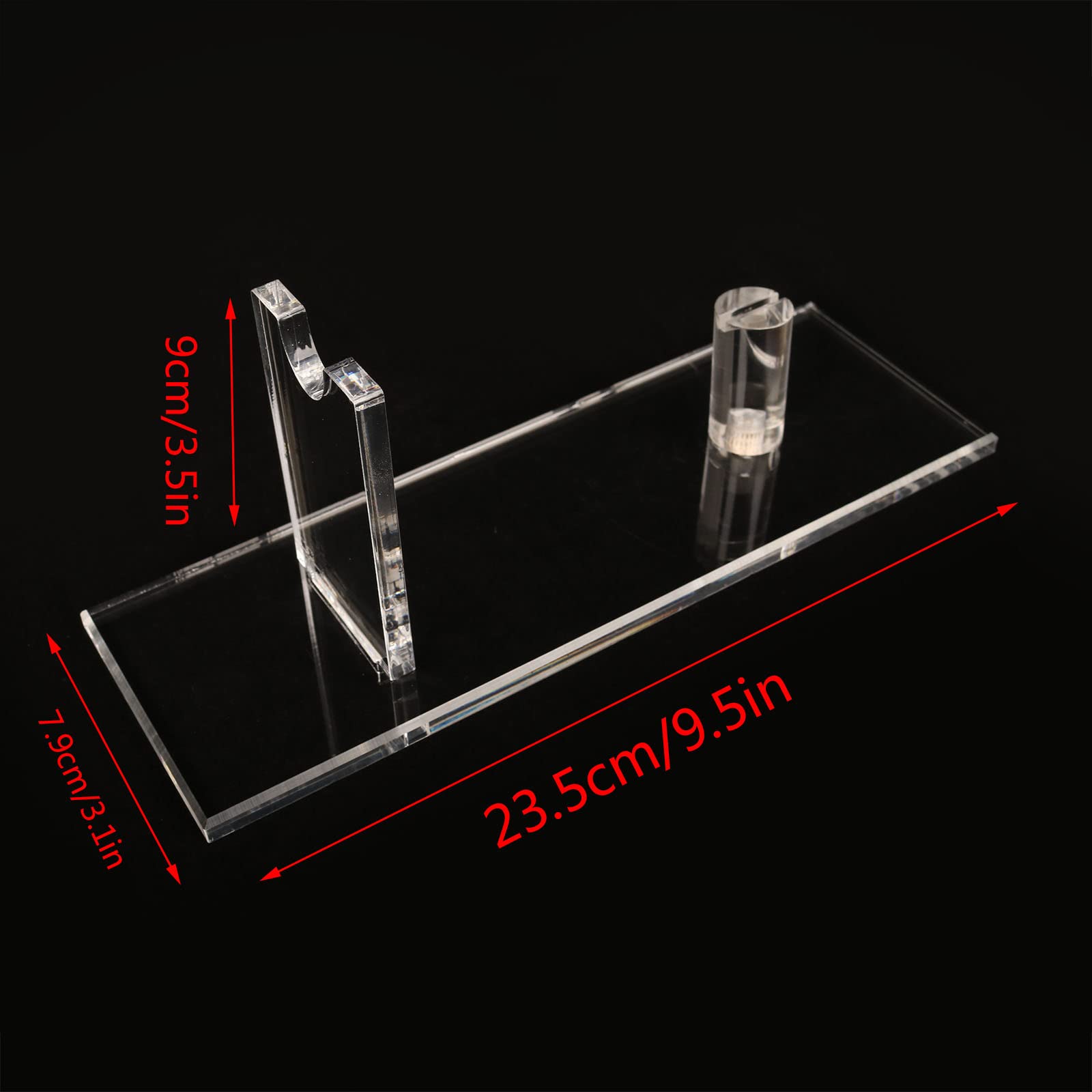 WANLIAN knife stand ,Knife display stand, acrylic knife display stand, collectible knife display stand, knife collection display stand, for single knife hut home decoration (transparent 1 pack)