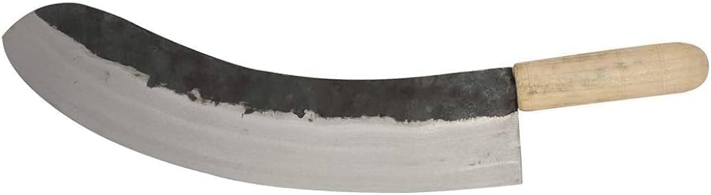 Carbon Steel 50cm Clever Chef Knife, Pirge, Kebap Blade, Turkish Knife, Mincing