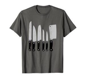 knife kit kitchen tools gadget tee shirt