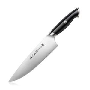 cangshan thomas keller signature collection swedish powder steel forged, 8-inch chef knife, black