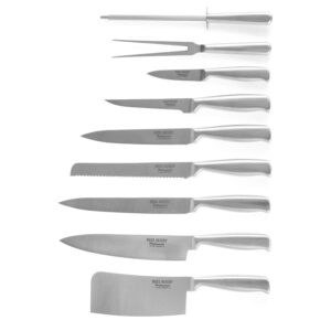 Ross Henery Professional 10 Piece Premium Stainless Steel Chef's Knife Set/Kitchen Knives in Case