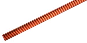 texas knifemakers supply five pack of 1/8" diameter solid copper knife handle rod, 12" length