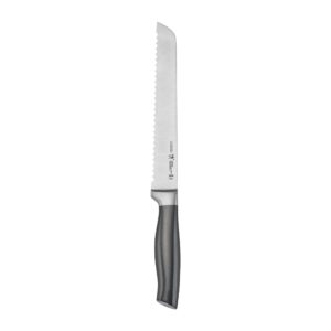 henckels graphite razor-sharp 8-inch bread knife, cake knife, german engineered informed by 100+ years of mastery, gray