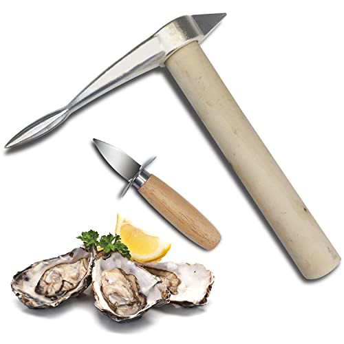 Fstcrt Oyster Knife Shucker, Oyster knife, Multipurpose picking oysters and Oyster shucker set, Oyster opener, Stainless steel oysters, shells and other seafood picking and shelling tools