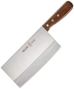 japanese masahiro's stainless-steel chinese kitchen chef's knife tx-103