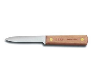 dexter russell traditional (15271) paring knife, 3-1/4", high-carbon steel, beech handle, 2332