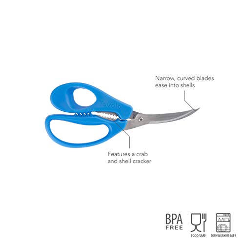 Tovolo Seafood Snips, Narrow Serrated Blade, Crab & Shell Cracker