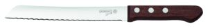mundial 1121-8m premium wood 8 in bread slicer knife serrated stainless steel with wood handle