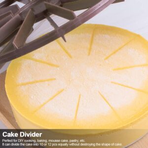 Cheesecake Cutter, Bread Divider Round 10/12 Piece Bread Cake Divider Equal Portion Cutter Slice Marker Baking Tool for DIY Cooking Baking Mousse Cake Pastry Dividing