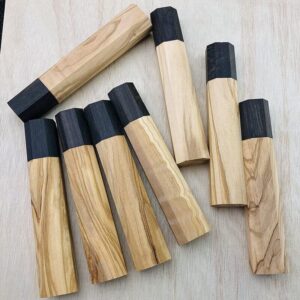 4PCS Blank DIY Replacement Octagonal Wooden Handle For Japanese Kitchen Knives Chef Knife