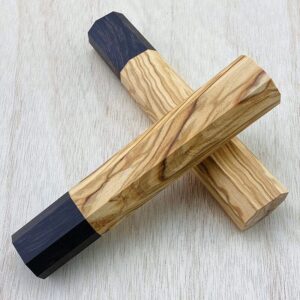 4PCS Blank DIY Replacement Octagonal Wooden Handle For Japanese Kitchen Knives Chef Knife