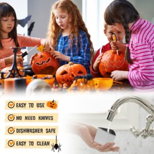 Luxital Halloween Pumpkin Carving Kit For Kids, New 21Pcs Pumpkin Carving Tools Set, Professional Pumpkin Carving Cutters with Stainless Steel Safe Knife Stencils for Halloween Decoration