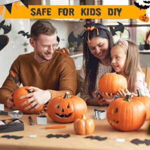 Luxital Halloween Pumpkin Carving Kit For Kids, New 21Pcs Pumpkin Carving Tools Set, Professional Pumpkin Carving Cutters with Stainless Steel Safe Knife Stencils for Halloween Decoration