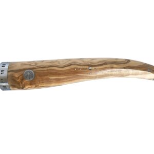 Laguiole en Aubrac Cuisine Gourmet Stainless Fully Forged Steel Made In France Cook's Chef 's Knife With Olivewood Handle, 9-in / 23cm