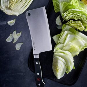 Wüsthof Classic 7" Asian Chef's Knife, Black