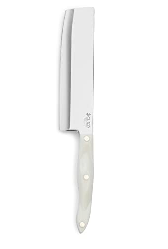 Cutco 1735 Vegetable Knife with 5.5" WHITE (Pearl) Handle and 7.7" Straight Edge