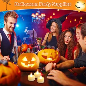 35 PCS Halloween Pumpkin Carving Kit for Kids Adults, Professional Pumpkin Cutting Supplies Knife Set Stainless Pumpkin Carving Tools Kit with Stencils & Light Up Candles DIY Halloween Decoration