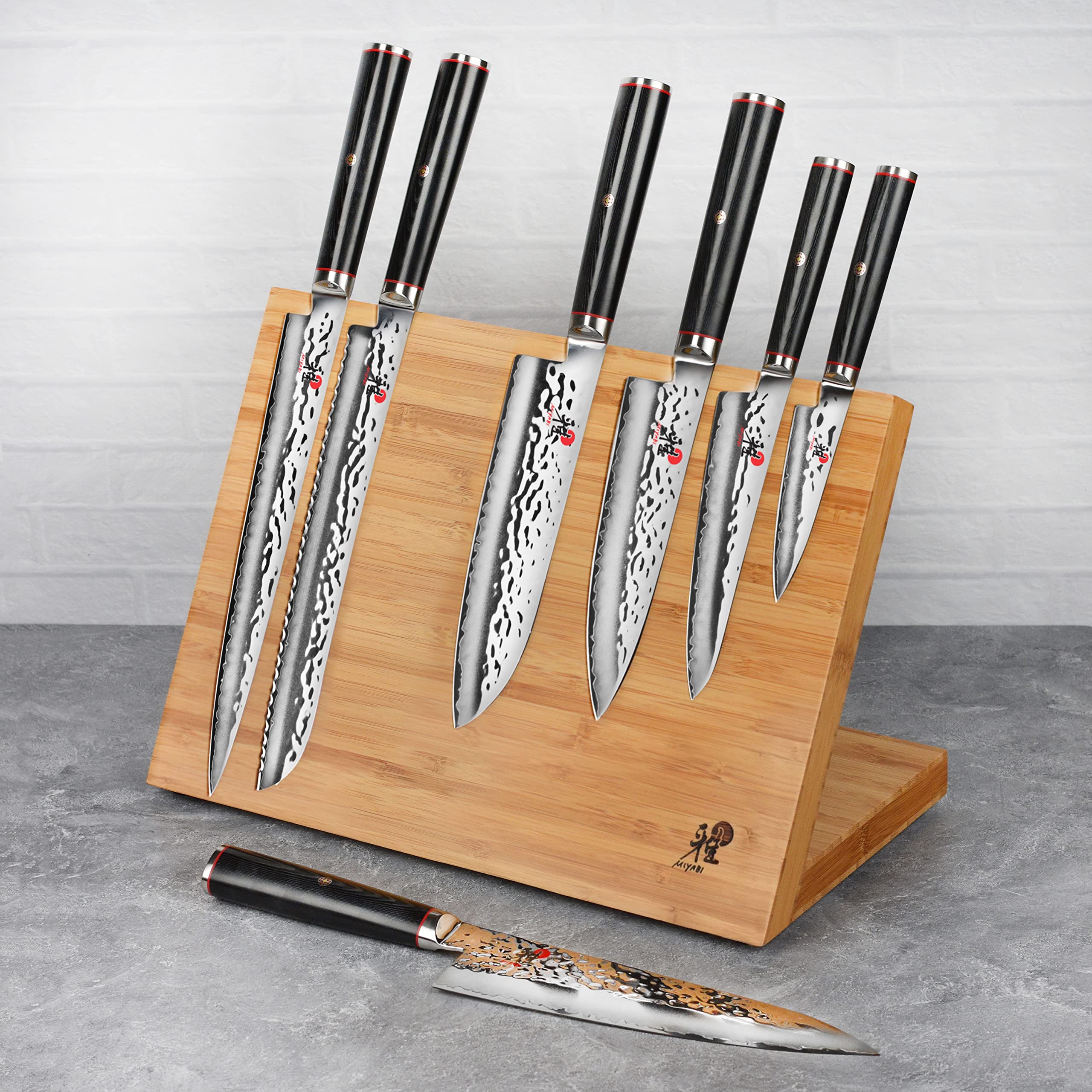 Miyabi Mizu SG2 Magnetic Easel Knife Set, 10 Piece