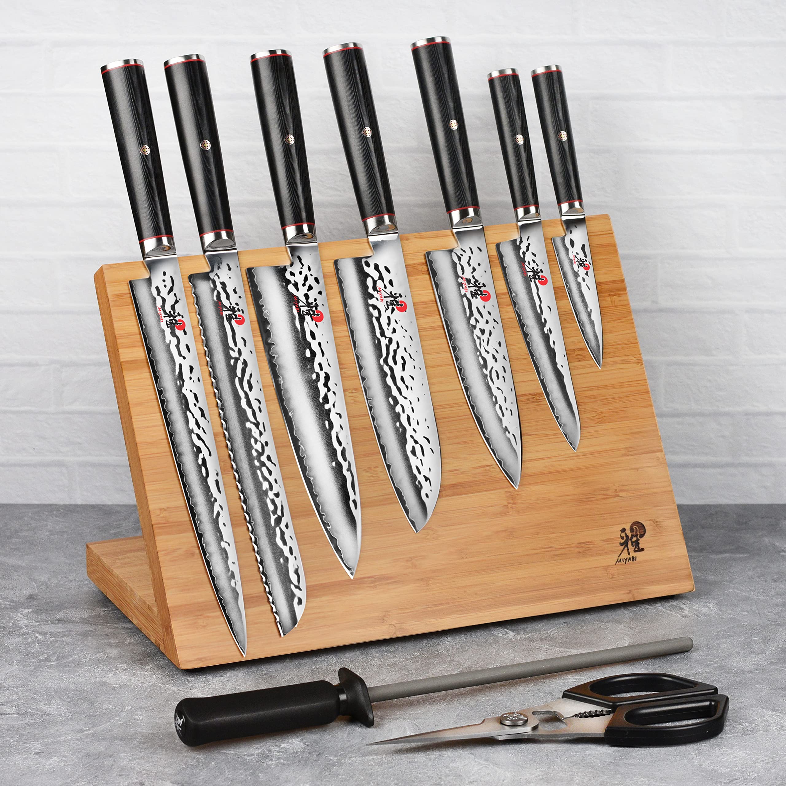 Miyabi Mizu SG2 Magnetic Easel Knife Set, 10 Piece