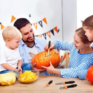 2022 NEW 8PCS Pumpkin Carving Kit, Heavy Duty Stainless Steel Knife Set for Kids Adults,Pumpkin Carving Set with Carrying Case and Sticker