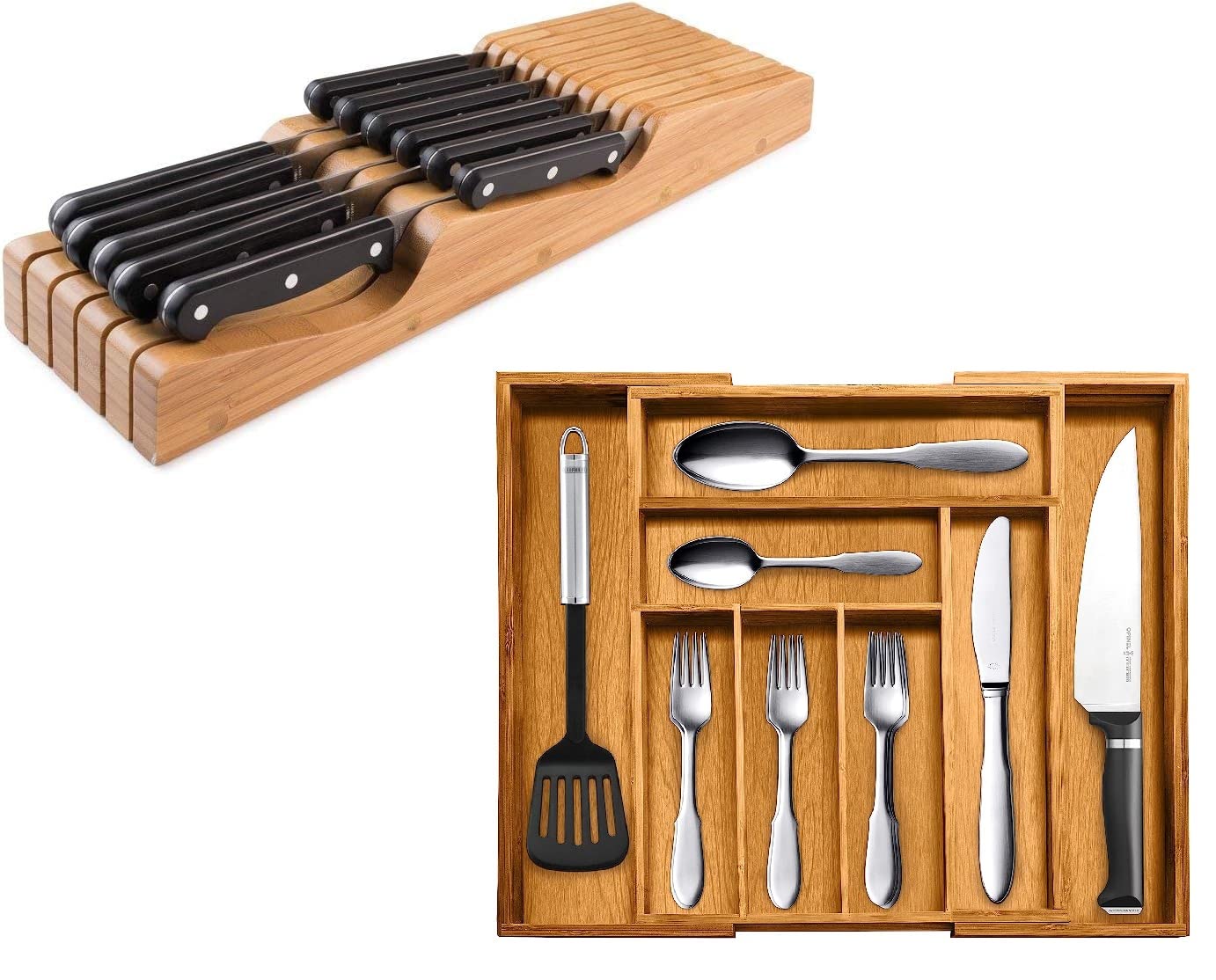 Bellemain Drawer Organization Set Knife Holder Block and Utensil Organizer