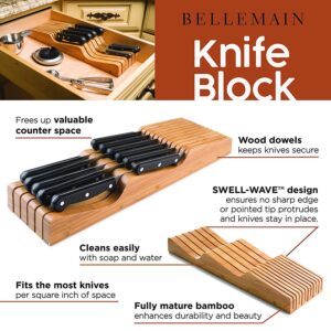 Bellemain Drawer Organization Set Knife Holder Block and Utensil Organizer