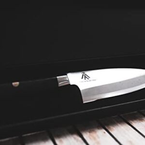 TAILOR MADE CHEF Deba Knife, 6.5 inch Fish Fillet Knife, Stainless Steel Single Bevel Chef Knife Japanese Kitchen Knife for Fish Cutting with Ergonomic Handle, Ultra Sharp