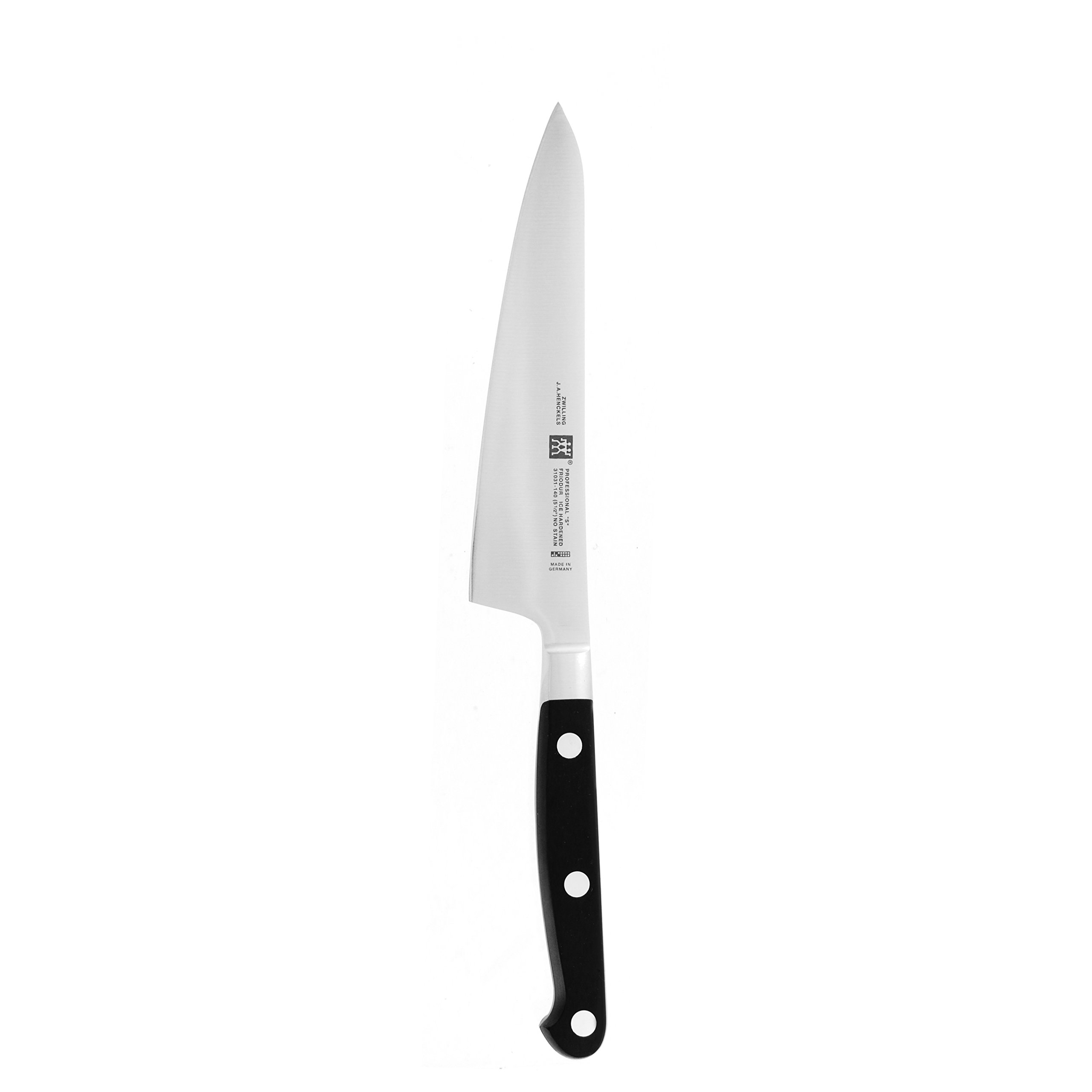 ZWILLING Professional S 5.5-inch Razor-Sharp German Prep Knife, Made in Company-Owned German Factory with Special Formula Steel perfected for almost 300 Years, Dishwasher Safe