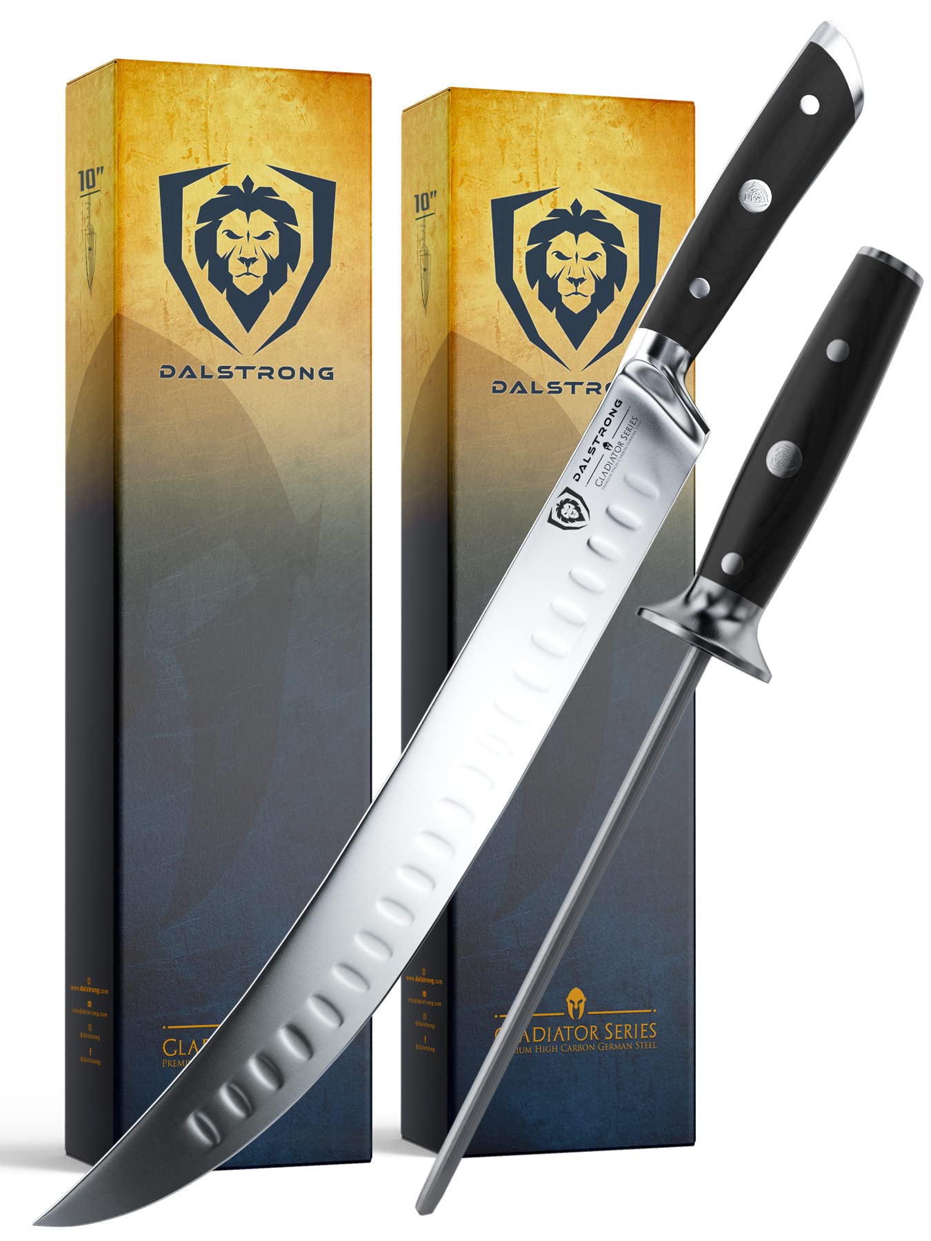 Dalstrong The Gladiator Series Elite Chef & Cleaver Hybrid Knife 8" - "The Crixus Bundled Meat Shredding Claws