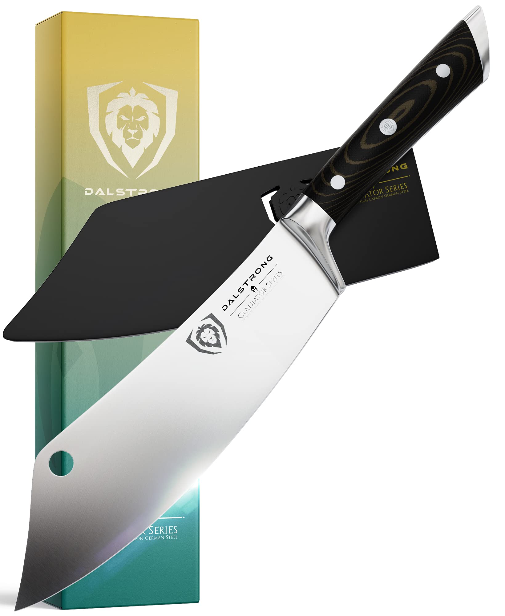 Dalstrong The Gladiator Series Elite Chef & Cleaver Hybrid Knife 8" - "The Crixus Bundled Meat Shredding Claws