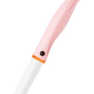 NIOIPXA Paring Ceramic Knife Kitchen Knife with Sharp Blade (Pink)