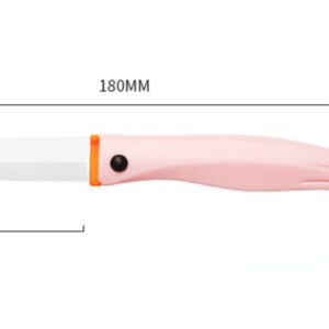 NIOIPXA Paring Ceramic Knife Kitchen Knife with Sharp Blade (Pink)