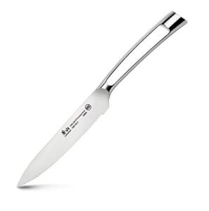cangshan n1 series 59809 german steel forged serrated utility knife, 5-inch
