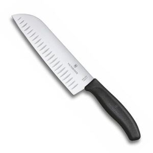 victorinox santoku knife, silver/black