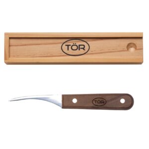 Shrimp Deveiner & Peeler in Naturalwood Gift Box by TOR Kitchenware – The German Patented Stainless Steel Shrimp Cleaning and Shelling Knife Tool