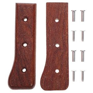 upkoch 2pcs wood knife scales kitchen knife handle knife repair handle for sashimi natural wood handle replacement