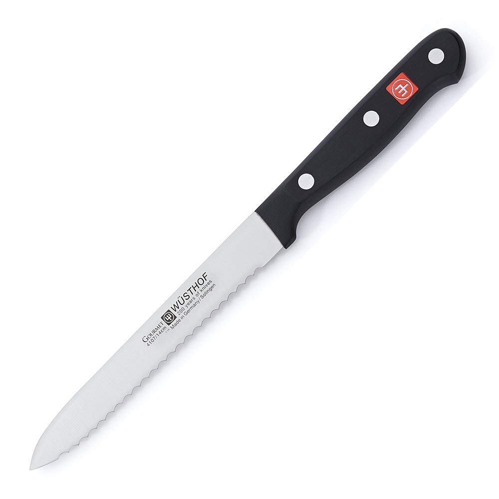 Wusthof 4107-7 Sausage knife, 5", Black