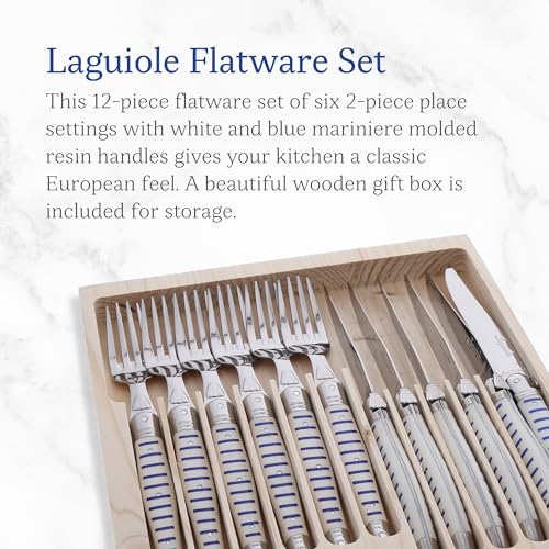 Jean Dubost 12 Piece Cutlery Set, Mariniere