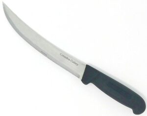 columbia cutlery 8 in. black breaking / cimiter / carving / butcher knife (single breaking knife)