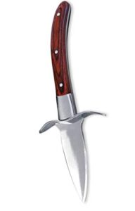 [ j&j products ] oyster knife – premium quality pakka wood-handle oyster shucking knife