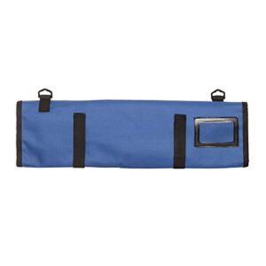 Ergo Chef 9 Pocket Professional Chef knife case knife roll bag chef bag with 5 piece Multi color knife Edge Guards CHEF GEAR (9 Pocket Blue w/Multi color guards)