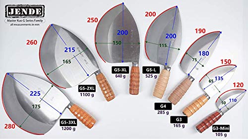 Jende Master Kuo G5 Taiwan Tuna Large Fish Knife with 3 layered laminated sk5 stainless steel and RC 60