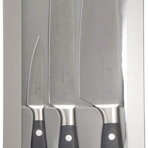 Victorinox 7.7243.3 Forged 3-Piece Chef's Knife Set, 8 Inch, Black