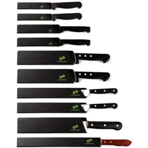 EVERPRIDE Knife Bag PLUS Knife Edge Guard Set (10-Piece Set) Heavy Duty Chef Bag Holds 20 Knives and Kitchen Utensils - Felt-Lined and BPA Free Knife Sheath Set – Knives Not Included